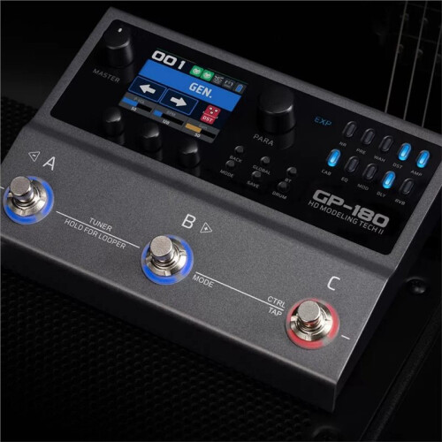 GP-180 Multi-Effects Processor Electric Guitar with Drum Machine Looper USB Support IR File Amp Modeling Footswitch