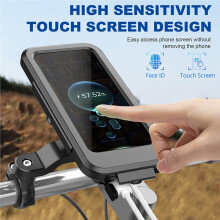 Waterproof Mobile Phone Holder USB Charging 15W Wireless Charger Phone Stand Universal Touch Screen for Electric Bike