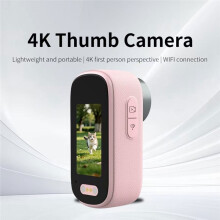 Caméra Sportive Miniature 4K, Caméra pour D'Action de Poche, Caméra pour Animaux de Compagnie, Bodycam Miniature, Caméscope Étanche pour Moto