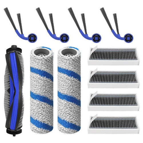 Fit for  Deebot X11 OMNICYCLONE Parts Main Roller Side Brush Filter Roller Mop(11pcs) 1