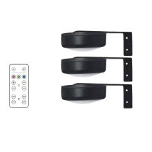 Battery-Powered LED Wall Light with Remote Control - Art Deco Style, Suitable for Various Home Lighting Needs