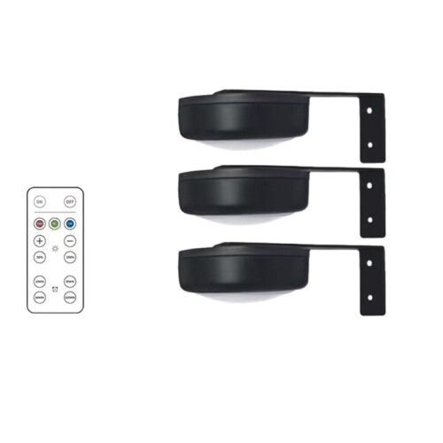 Battery-Powered LED Wall Light with Remote Control - Art Deco Style, Suitable for Various Home Lighting Needs