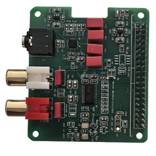 Rpi HiFi DAC Hat for Raspberry Pi for Raspberry Pi Zero, Zero W, 3B, 3B+, Pi 4 ,Pi 5 with the 40-Pin Connector