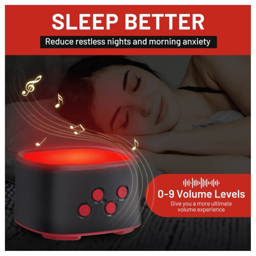 New Red Light 670nm Pure White Noise Sleep Device 1