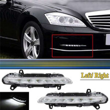 1Pair Front LED Daytime Running Light A2218201756/A2218201856 for S-Class W221 09-13 S350 S500 C250 C350 GLK350