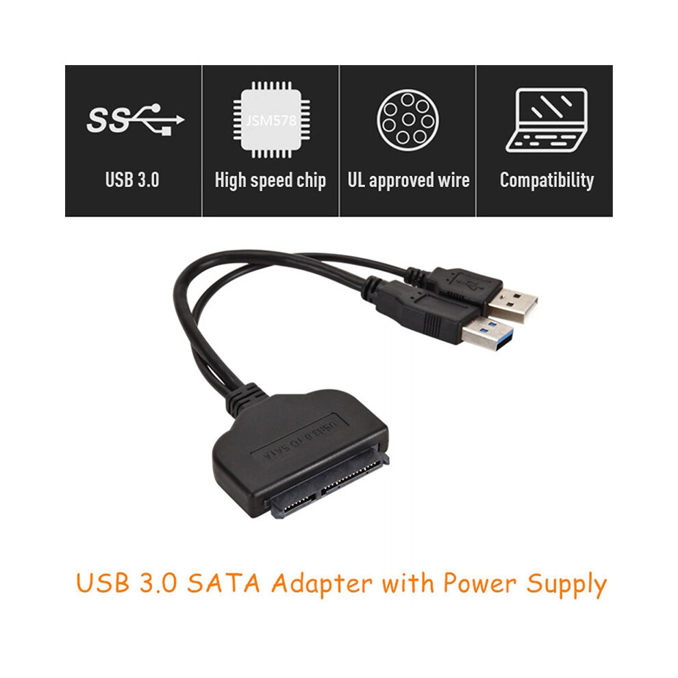 Usb 3.0 To Sata Adapter For 2.5\" Hdd/Ssd 6471019950244