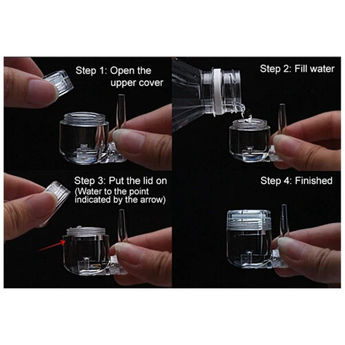 New 4 in 1 Aquarium CO2 Diffuser Carbon Dioxide Atomizer Diffuser with Suction Cup for Aquarium Planted Fish Tank 2