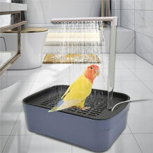 Bird Shower Tub Automatic Bath Pet Circulating Water Bath Tub Pet Bird Bath Accessories