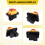 KJD22 250V Electromagnetic  Waterproof 6Pin Push Button  for Lathe Machines Power Tools Waterproof 7