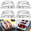 Car Top Corner  Light Guards Cage Chrome Billet Covers for  H2 2003-2009 8