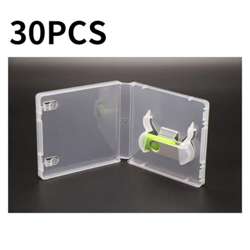 30pcs USB Flash Drive Boxes Protector Transparent Clear Storage Case Dustproof USB Stick Packaging for Memory Drives 2