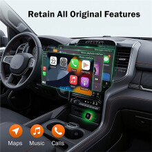 Wireless CarPlay Android Auto 2IN1 Adapter Box Plug and 5.8G WiFi Fast Connect Universal Car AI Box