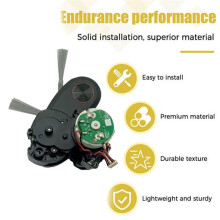 Side Brush Motor External Swing Module for Qrevo Curv / P20 Pro / P20 / P20 Ultra Replacement Parts Black