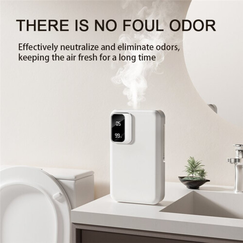 Automatic Sprayer Aromatherapy Diffuser with Sensor, USB Rechargeable Air Freshener Essential for Home Bathroom