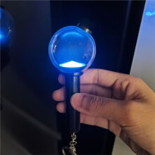 For Kpop Idols Boys Ver4  Light Stick Key Chains Electric Lights Keyrings Bag Pendants Fans Gifts