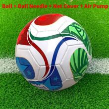(No Thickened)Balón de fútbol de PVC Global Football con especificaciones estándar para entrenamiento y competencia en academias