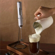Kabelloser Elektrischer Milchaufschäumer, Eierquirl, Elektrischer -Mixer, USB-Wiederaufladbarer Handmixer mit Schaumfunktion
