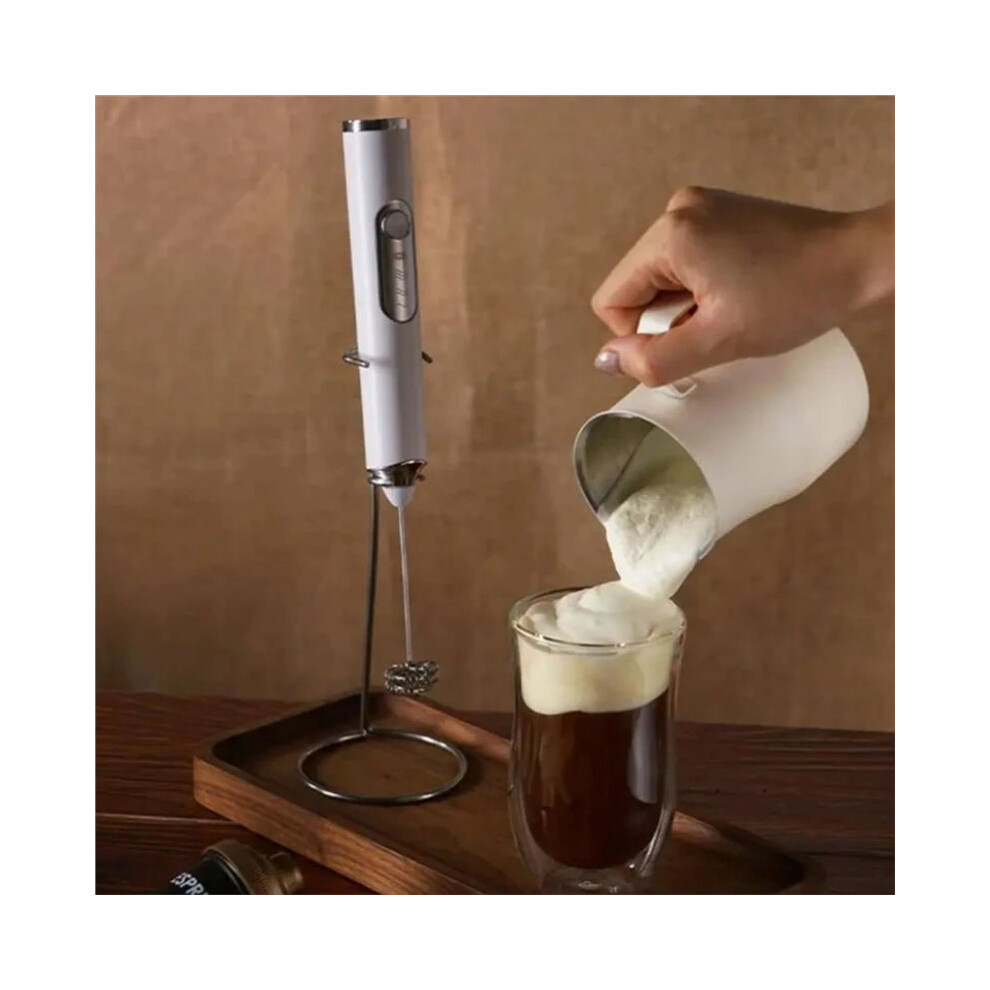 Wireless Electric Milk Frother Egg Beater Electric Mixer Usb Rechargeable Handheld Coffee Blender Foamer 4712477091370