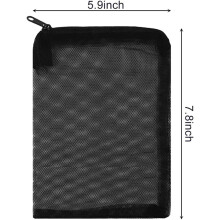 64 Pieces of Aquarium Filter Bag Media Mesh Filter Bag Reusable Mesh Bag for Granular Carbon, Bioball White and Black