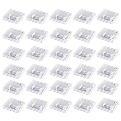 30pcs USB Flash Drive Boxes Protector Transparent Clear Storage Case Dustproof USB Stick Packaging for Memory Drives