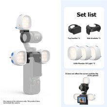 Magnetische Invullamp voor Osmo Pocket 4/3, Snel Te Bevestigen LED-Videolamp in Style voor Vlogfotografie