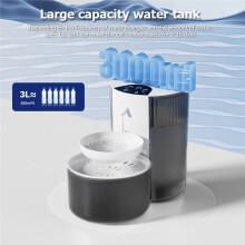 Wireless Cat Drinking Fountain, Pouring Dog Water Dispenser, Rechargeable Automatic Drinking Water Feeder