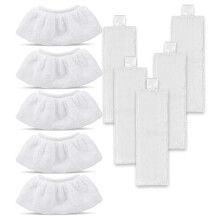 Conjunto de 10 Panos de Microfibra Laváveis para Limpadores A  para  EasyFix SC 2, SC 3, SC 4 e SC 5 - Acessórios de Reposição