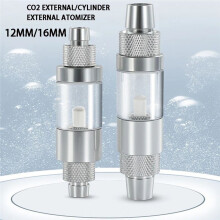 Aquarium CO2 Diffuser Observable Quick Insertion Anti Reflux Fish Tank CO2 Nebulizer Diffuser 16mm