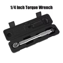 Professional Adjustable Torque Wrench 1/4'' Drive 5-25N.M Micrometer Spanner for Car and Bike