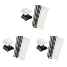 6000Pcs Tag Kit,0.5cm Garment Tag Barb Attachment Price Tags 3000Pcs Black Fasteners and 3000Pcs White Fasteners