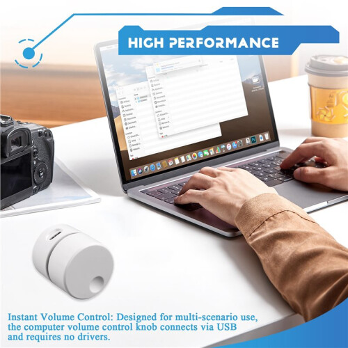 Computer Volume Control Knob Extended Cable USB Audio Adjustment Button Desktop Work Home Study Indoor Management 2
