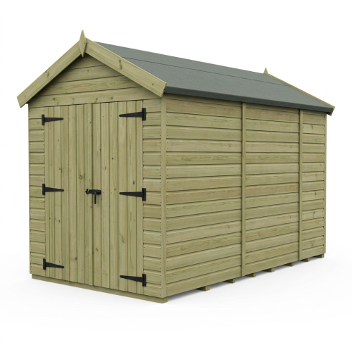7 x 9 Apex Shed Tanalised (Double Door, No Windows) 1