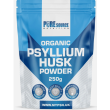 Organic Psyllium Husk Powder 100% PURE Fine Milled Easy To Blend Soluble Fibre 250g