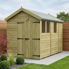 7 x 9 Apex Shed Tanalised (Double Door, With Windows)