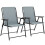 Outsunny Folding Garden Chairs Set of 2 1