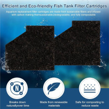 6 Pcs Aquarium EcoRenew Filter Cartridges Replacement for Aqueon QuietFlow Internal Power Filter 30 Gallon Aquarium