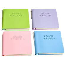 4 Pack Pocket Notebook with Pens Memo PU Leather Cover Portable Memo Pad Note Pads Journals for -the-Go Notes