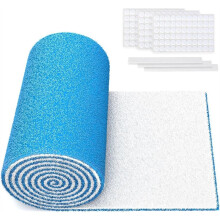 Rol met Ventilatiefilters, 305 cm X 30 cm, op Maat Te Snijden (Meer Dan 50 Filters), Ventilatiefilterset voor HVAC-Ovenventilatie, Vloer en Plafond in