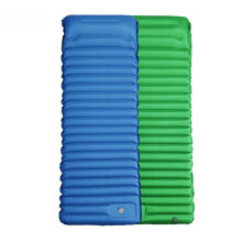 Outdoor Thickened Sleeping Pad with Pillow, Ultra-Light Inflatable Mat for Backpacking, Built-in Pump Ideal for Hiking