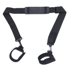 Adjustable Fishing Rod Carry Strap Sling for Comfortable Lure and Fly Fishing,with Secure Hook and Wide Shoulder Support