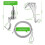 8PCS Adjustable Suspension Wire Rope Set Includes A Sturdy Display Track Rope and 3 Hooks for Exhibition Frames Display 7