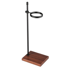 Hand Pour over Stand Coffee Station Pour over Coffee Dripper Stand Adjustable Coffee Filter Holder with Wooden Base