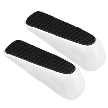(White, 2pcs) Heavy Duty Zinc Alloy Door Stopper Non-Slip