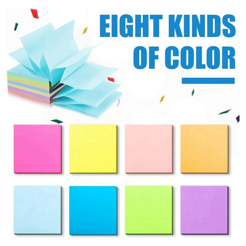 3 Pack   Sticky Dispenser Note Holder Black Base with 24 Pads   Sticky Notes Memo Pads,50 Sheet Per Pad 2