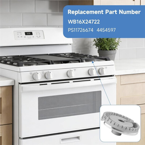 Gas Range Burner Base for GE Models JGBS66DEK6WW JGB700EEJ3ES PGB960SEJ6SS - Replace WB16X24722 2
