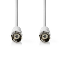 Satelitní a anténní kabel | F Muž | F Muž | Niklovaný | 75 Ohm | Dvojité stínění | 3,00 m | Kulatý | PVC | Bílá | Box