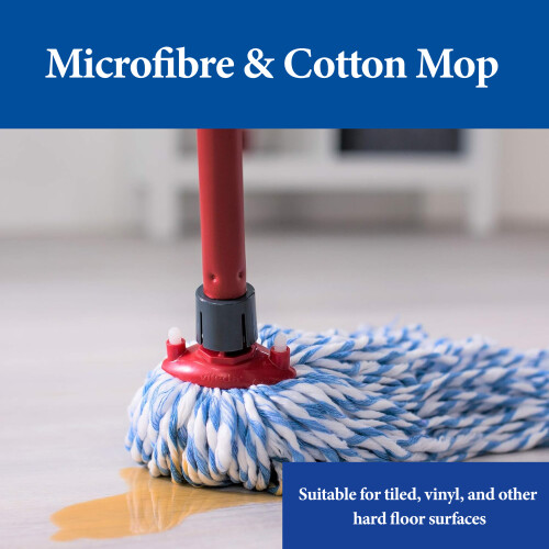 Vileda Vileda SuperMocio Microfibre Cotton Mop With Extra Refill 1