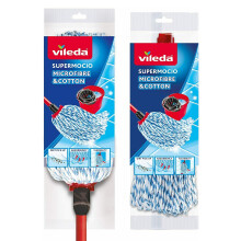 Vileda SuperMocio Microfibre Cotton Mop With Extra Refill