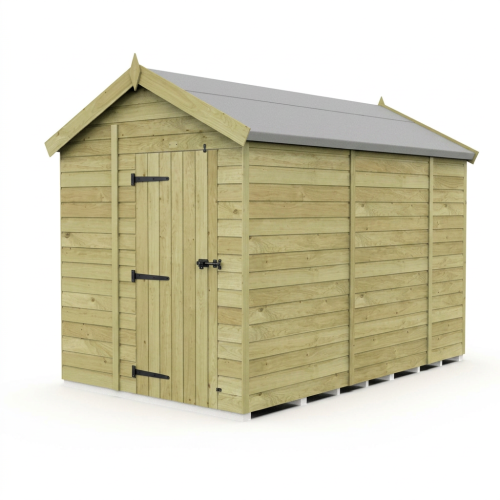 7 x 9 Apex Shed Tanalised (Single Door, No Windows) 1