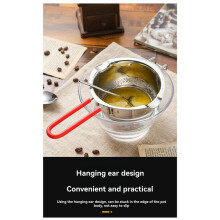 400ml Chocolate Melt Pot, Stainless Steel Melt Bowl Suitable for Candy Making Double Nozzle with Front Hook Black